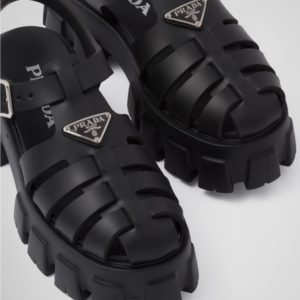 Prada Monolith Sandals - Picture 4 of 7